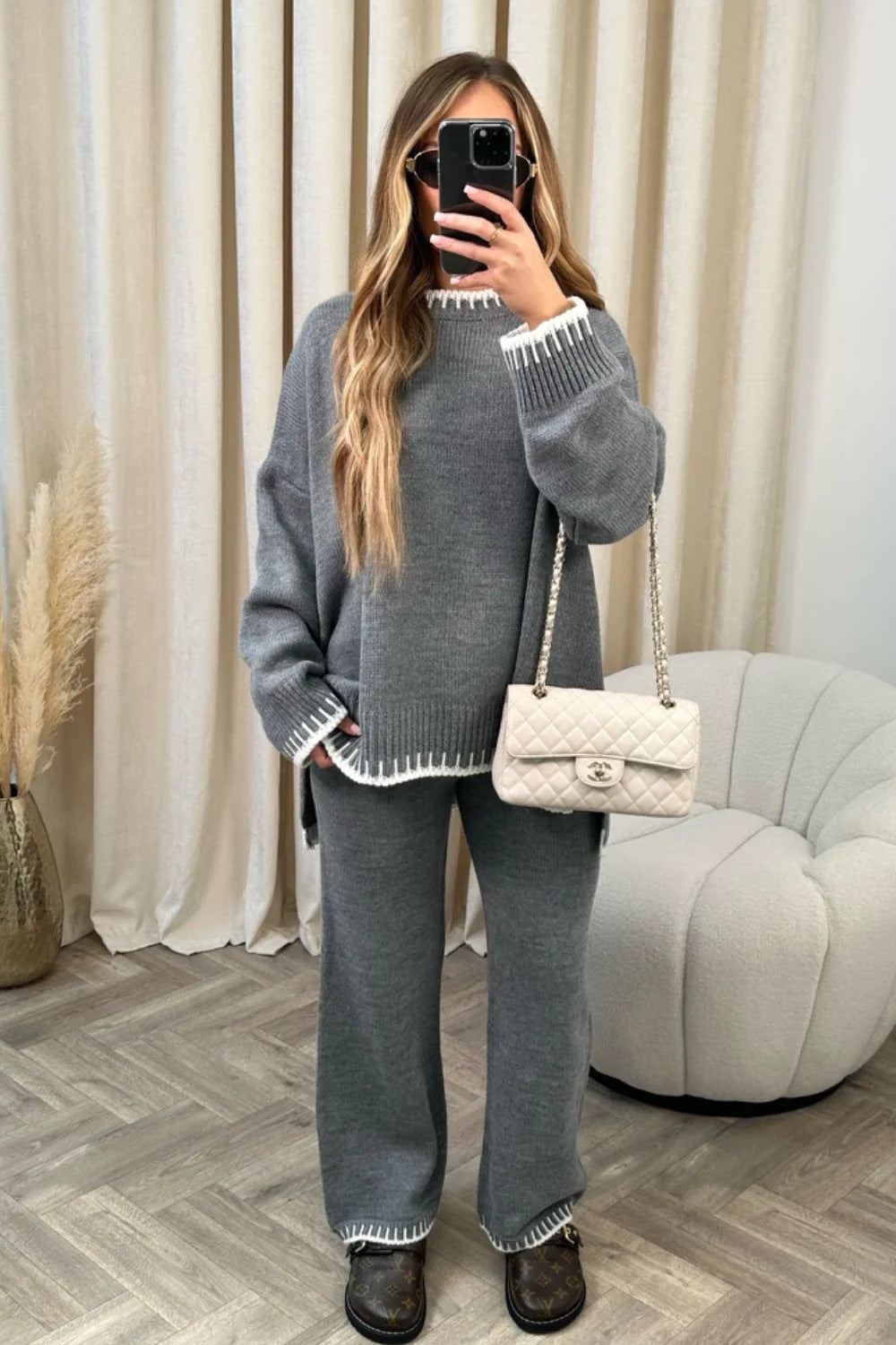Sarah™ Ensemble en Maille Doux et Élégant - Molinse