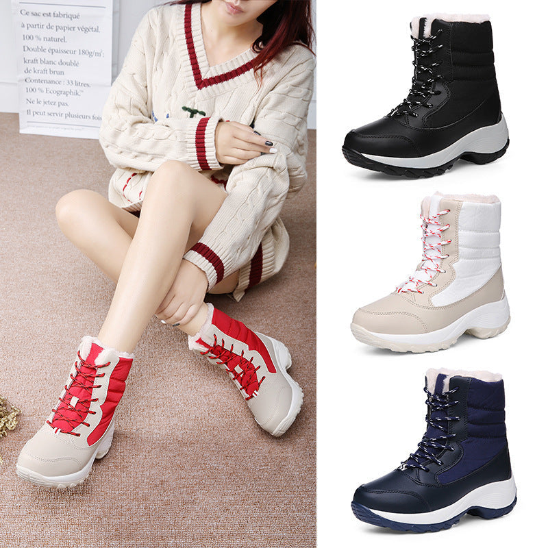 Bottes courtes à talons imperméables pour femmes - Molinse