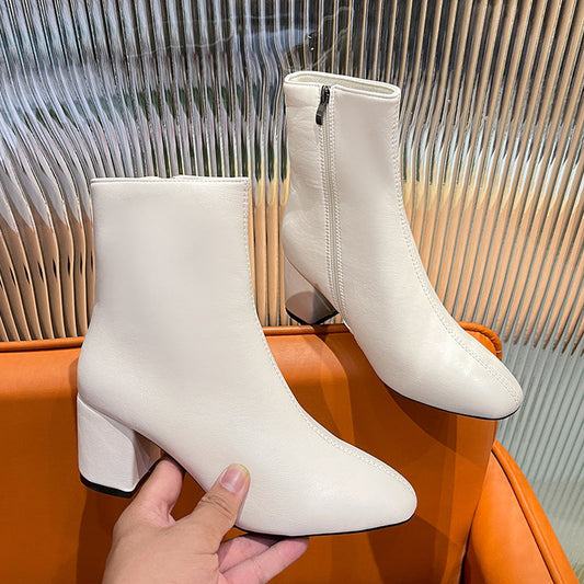 Bottes mode simple talons hauts - Molinse