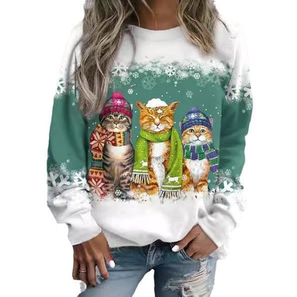 Sweat shirt d'hiver Chat Confortable - Molinse