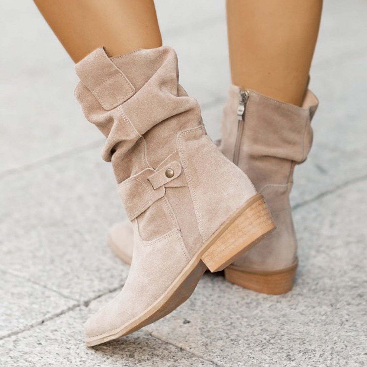 Grande Taille Bottes Courtes Européen Et Américain Style - Molinse