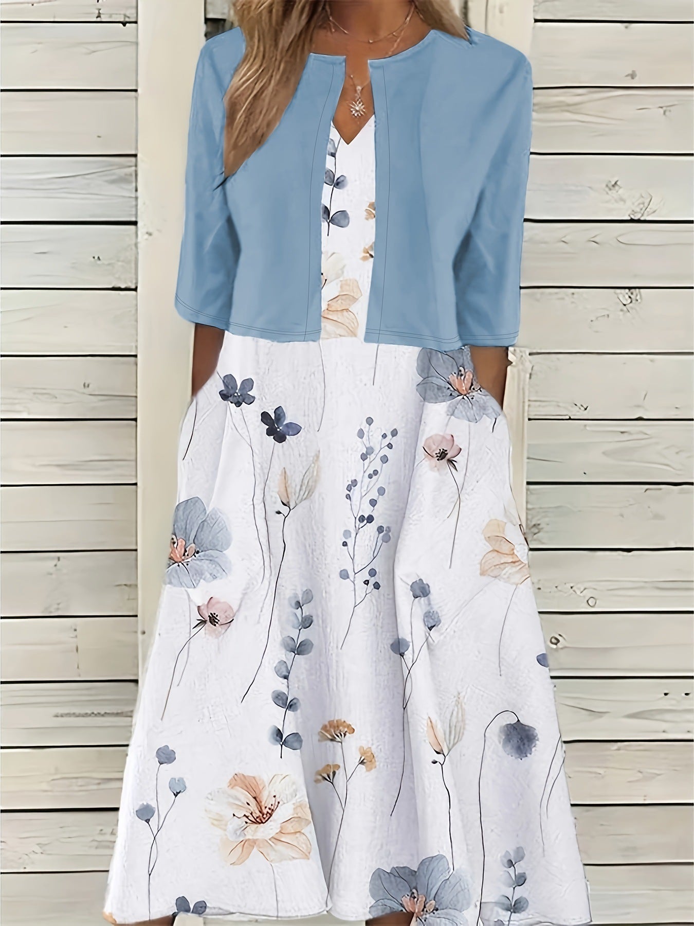 Ensemble haut et robe fleurie - Molinse