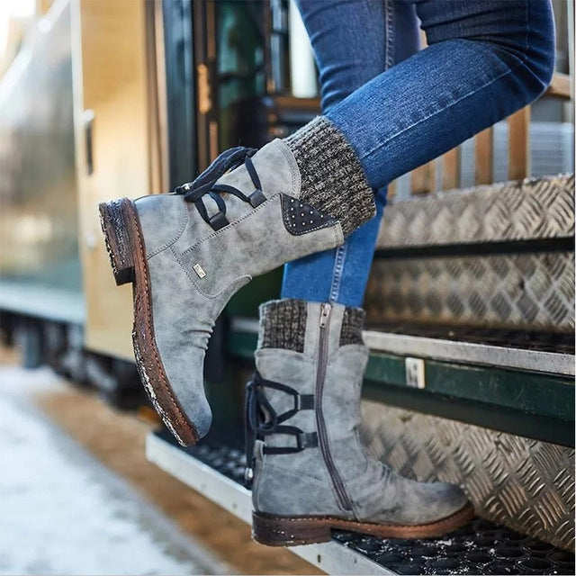 Bottes mi-hautes à talon carré - Molinse