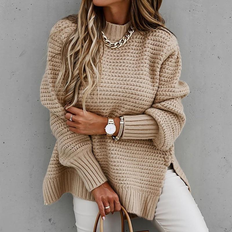 Charlotte - Pull en Maille à Fente - Molinse