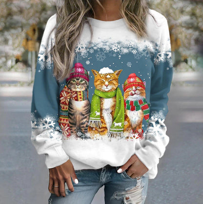 Sweat shirt d'hiver Chat Confortable - Molinse