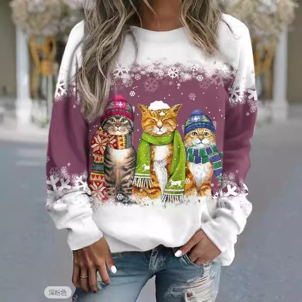 Sweat shirt d'hiver Chat Confortable - Molinse