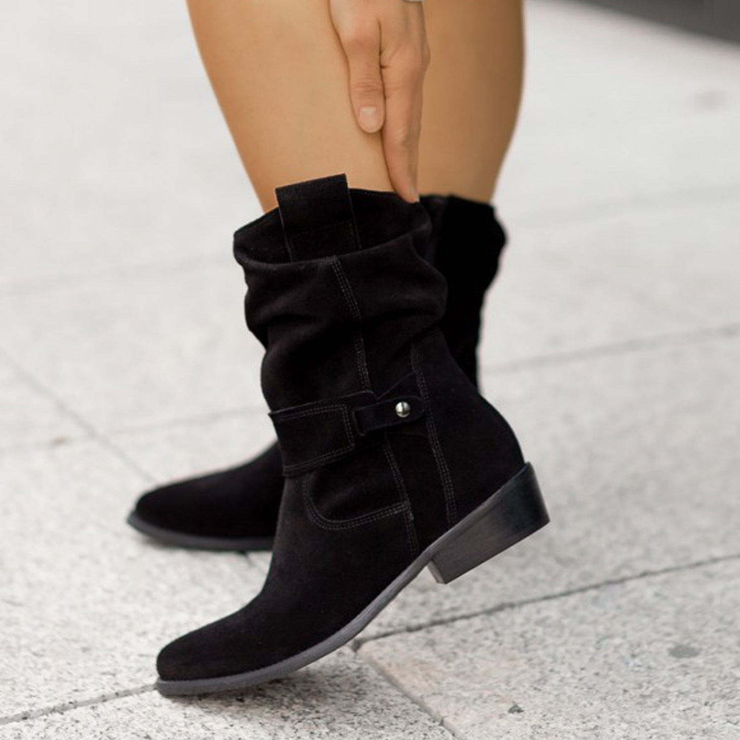 Grande Taille Bottes Courtes Européen Et Américain Style - Molinse