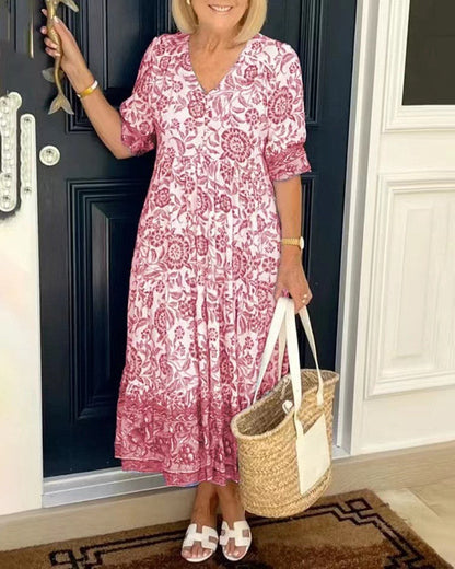 Robe longue à imprimé - Molinse