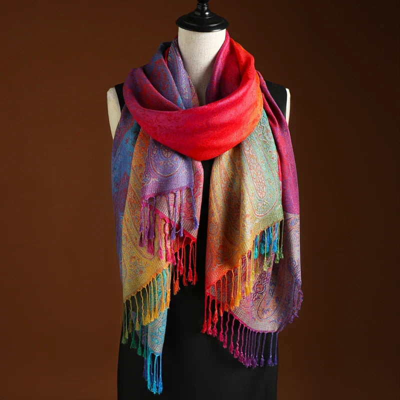 Châle Paisley de Style Bohème pour Femme - Molinse