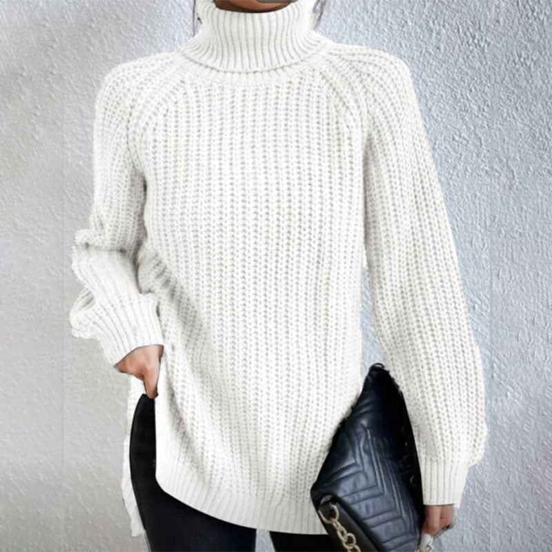 Pull tricoté à col roulé pour femme - Molinse
