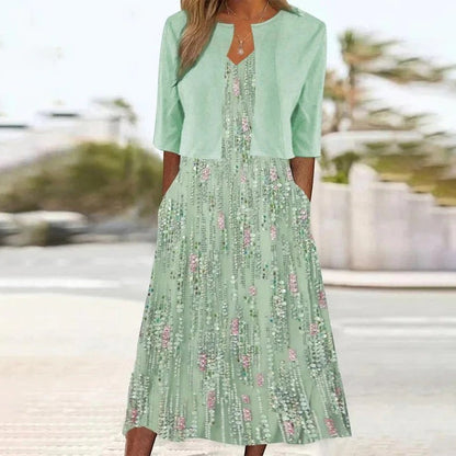 Ensemble haut et robe fleurie - Molinse