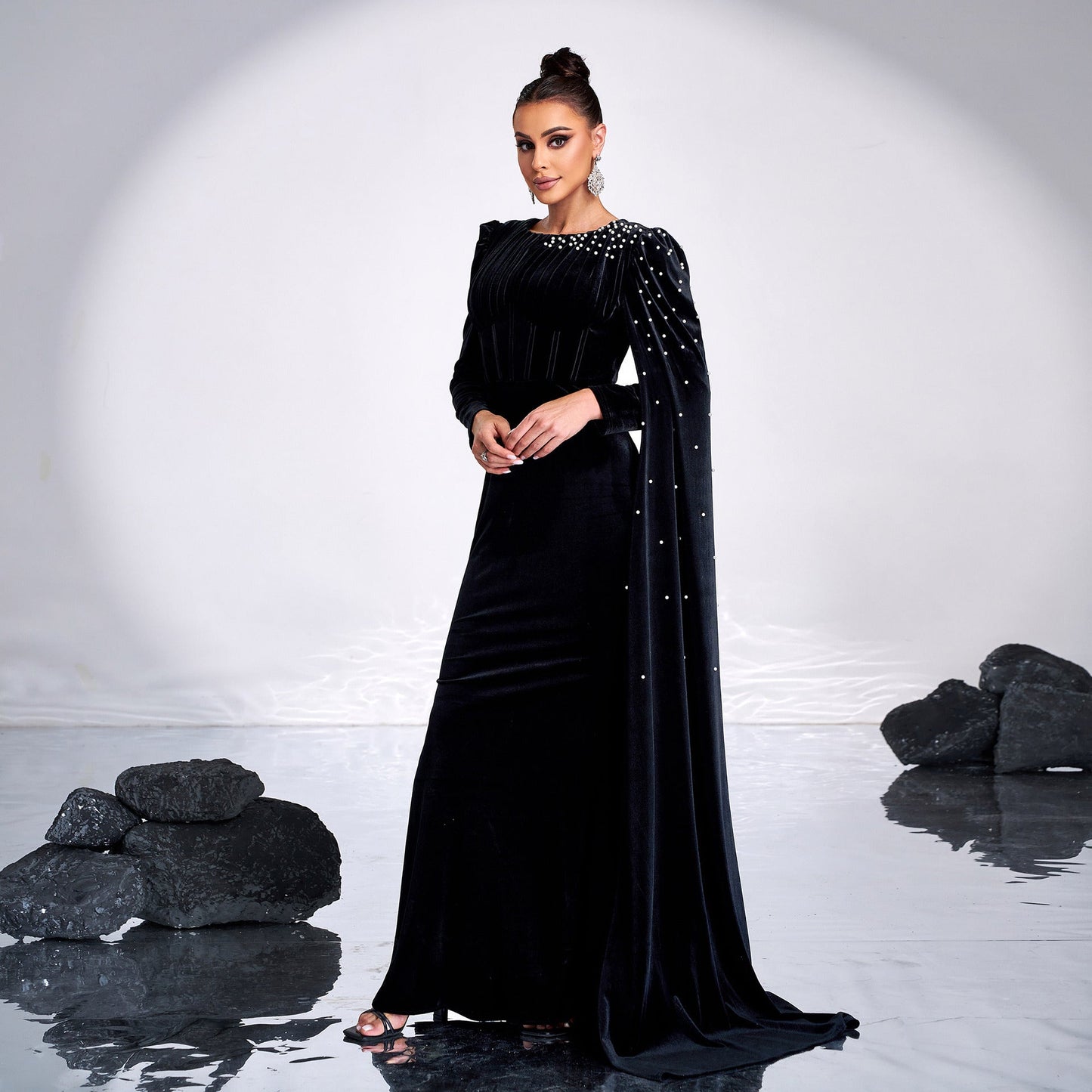 Robe de soirée en velours - Molinse