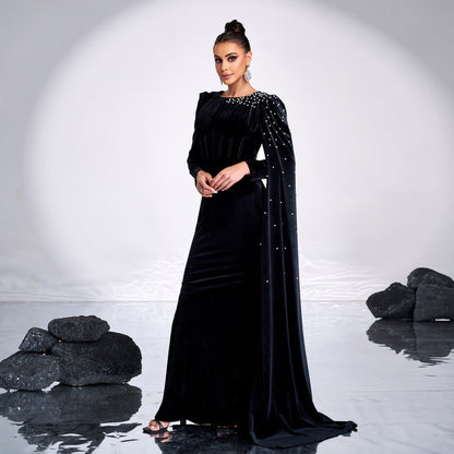 Robe de soirée en velours - Molinse