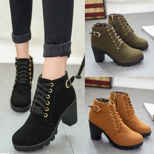Bottes à Talons Bloc Chunky - Molinse